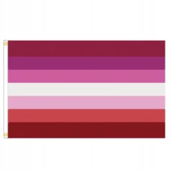 Flag & Vindposer^LGBT REGNBUEFLAG STOR 90x150cm LESBISK F5