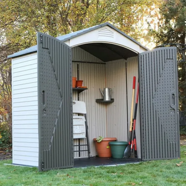 Skure, Garager & Carports^Lifetime Harpiks Opbevaringsskur 92300 3 M² Beige 214 X 142 X 227 cm
