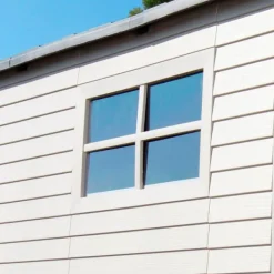 Skure, Garager & Carports^Lifetime Ultra-resistent Haveskur Med Vindue 214x213x227 Cm Uv100 Hvid