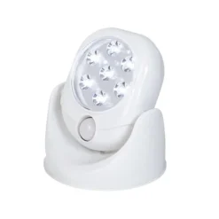 Discount Light Angel LED Sensorlampe hvid (rund) m/bevægelsessensor - Trådløs Sikkerhedslamper