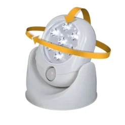 Discount Light Angel LED Sensorlampe hvid (rund) m/bevægelsessensor - Trådløs Sikkerhedslamper