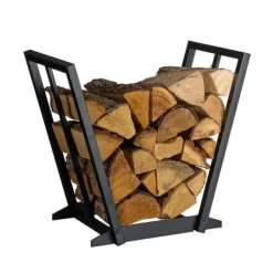 Online Logholder, 55,5x62x35 cm, Sort Tilbehør Til Brændeovne & Pejse