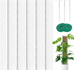 Hot Lollanda 6 stk mosstænger, 61 cm klatreplantestænger, plast, stabelbare plantestænger til indendørs planter, klatring, klatreplanter Krukker & Plantebeholdere