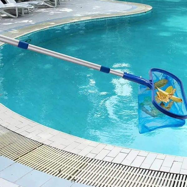 Pool- & Spatilbehør^Lollanda Deep Pool Net til rengøring, Pool Skimmer - Bæredygtigt affaldsnet, Finmasket poolnet, velegnet til pool og spa