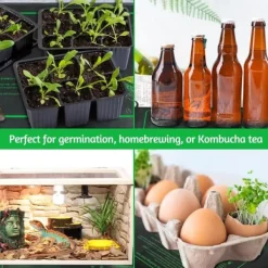 Sale Lollanda frøspiringsvarmemåtte, frøplantevarmemåtte 25x52cm, IP67 vandtæt, planteformering, til planter og hydroponics Frø