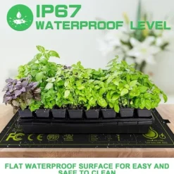 Sale Lollanda frøspiringsvarmemåtte, frøplantevarmemåtte 25x52cm, IP67 vandtæt, planteformering, til planter og hydroponics Frø
