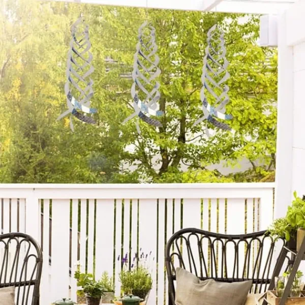 Insektmiddel & Dyreafvisende Middel^Lollanda Fugleskræmsel 3 stk. 45 cm - Reflekterende fugleskræmsel, hængende til have og altan