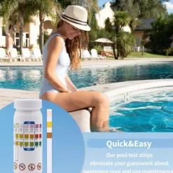 Clearance Lollanda 50-Pack 3-i-1 poolteststrimler og spa-teststrimler - pH, vandtester, alkalinitet, frit klor Pool- & Spatilbehør