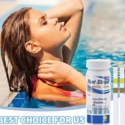 Clearance Lollanda 50-Pack 3-i-1 poolteststrimler og spa-teststrimler - pH, vandtester, alkalinitet, frit klor Pool- & Spatilbehør