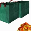 Havekurve^Lollanda 2-pak havetasker 270L – Stående havetasker med håndtag 65x65x65 cm, til blade, græs, brænde og haveaffald