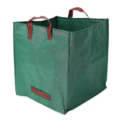 Havekurve^Lollanda 2-pak havetasker 270L – Stående havetasker med håndtag 65x65x65 cm, til blade, græs, brænde og haveaffald