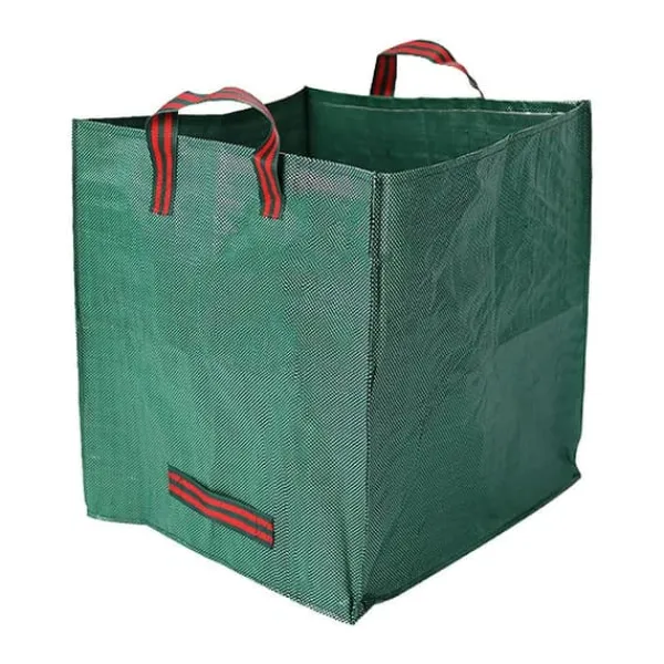 Havekurve^Lollanda 2-pak havetasker 270L – Stående havetasker med håndtag 65x65x65 cm, til blade, græs, brænde og haveaffald