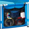 Pool- & Spatilbehør^Lollanda Poolopbevaring, Opbevaring til pool 61x51cm til legetøj – Netpose med ophængskrog, til pool, strandfester, camping og strandfester