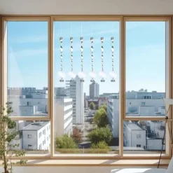 Til Fugle & Småvildt^Lollanda Reflekterende Fugleskræmsler 10 stk, Spiralformet Reflekterende Fugleskræmsel – Vindafvisende, Beskyttelse, Sølv, 30 cm