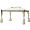 Luxuspavillon 3x4 m, creme – festtelt til have & terrasse Telte & Lysthuse