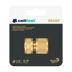 Clearance Lynkobling - 1/2" messinggennemgang Vanding