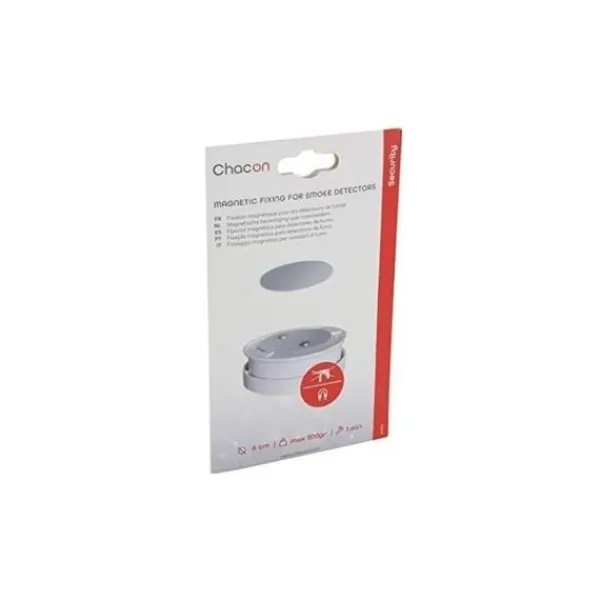 Best Magnetisk beslag til røgalarm - CHACON - Hurtig og nem installation - Maks. vægt 500 g - Hvid Røg- & Kulmonoxiddetektorer