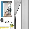 Insektmiddel & Dyreafvisende Middel^Magnetisk myggenet til døre uden boring mod insekter 90 x 210 cm
