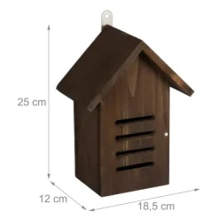 Online Mariehøne Hus, 25x18.5x12 cm, Brun Til Fugle & Småvildt