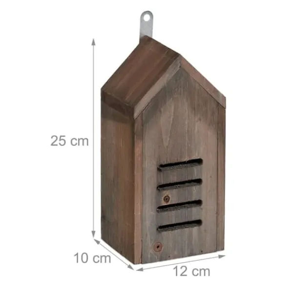 Til Fugle & Småvildt^Mariehøne Hus, 25x12x10 cm, Brun, Træ
