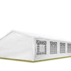 Telte & Lysthuse^Markise-havetelt 5x8 m havepavillon PE 350 N presenning 100 % vandtæt hvid.