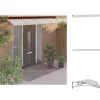 New Markiser - Living dørbaldakin 400x100 cm polycarbonat grå Skure, Garager & Carports