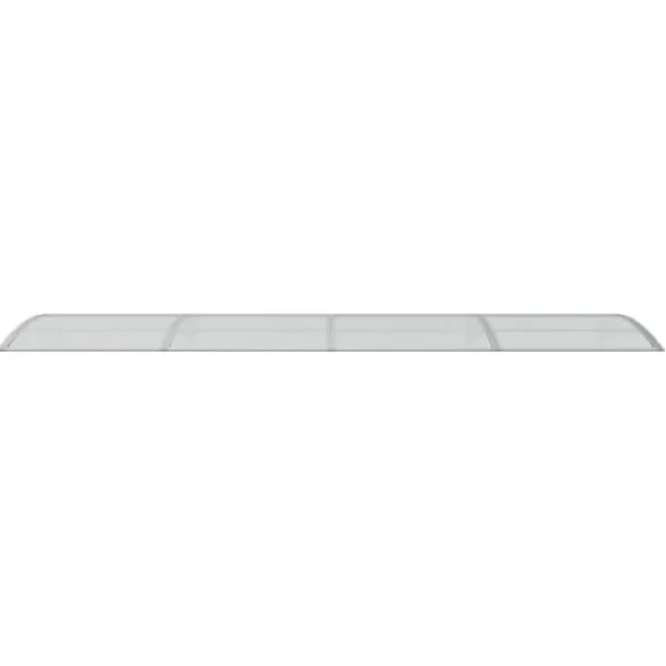 New Markiser - Living dørbaldakin 400x100 cm polycarbonat grå Skure, Garager & Carports
