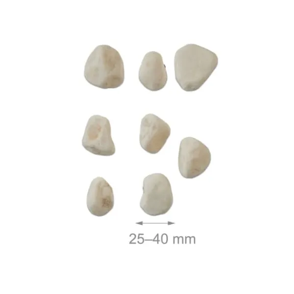 Best Marmorsten, 2,5x4 cm, Hvid Havesten & Trædesten