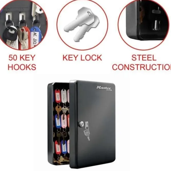 Best MASTER LOCK Nøgleskab til 50 nøgler Pengeskabe