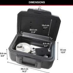 New MASTER LOCK Säkerhetsfodral / Safe - Brandsäker och vattentät - Format S - 4,9L Pengeskabe