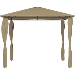 Telte & Lysthuse^Med stolpeovertræk 3x3x2,6 m 160 g/m² gråbrun - Pavillon - Pavilloner - Home & Living