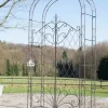 Discount Melissa Rose Arch with Gate - Handcrafted Iron Climbing Plant Support, Bronze Finish, 220cm Buer, Spalier, Lysthuse Uden Tag