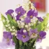 Nyplukkede Blomster^Memo Block: Purple Viola