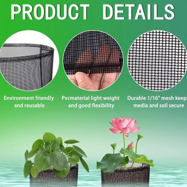 Vandplanter^Mesh Vandplante Potte - Sæt med 4 til Vandhaver Round shape