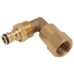 Outlet Messing 3/4in indvendigt gevind slange Albuefitting - Universal rotationsrøradapter Vanding