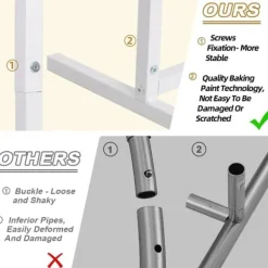 Clearance Metal baggrundsbue - Bryllupsbue/ballonbue stativ - Sæt med 3 - XL - Hvid Buer, Spalier, Lysthuse Uden Tag