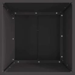 New Metal bålsted i sort - Bærbart ildsted til udendørs hygge | Størrelse: 40 x 40 x 35 cm Pejse