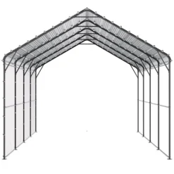 Clearance Metal Carport 12' x 20', Heavy Duty Udendørs Garage, Robust, Velegnet til både, Beskyttelse mod vejr og UV-stråler Skure, Garager & Carports