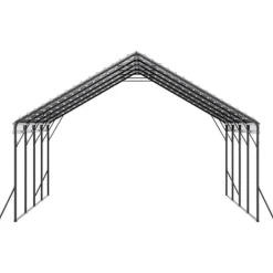 Best Metal Carport 20x20 fod, Udendørs Bilgarage, Kraftig og Vejrbestandig Skure, Garager & Carports