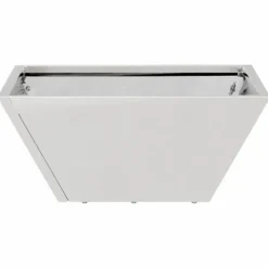 Krukker & Plantebeholdere^Metal have skål plantekasse - Elegant design til udendørs brug | Størrelse: 35x35x15 cm | Farve: Sølv