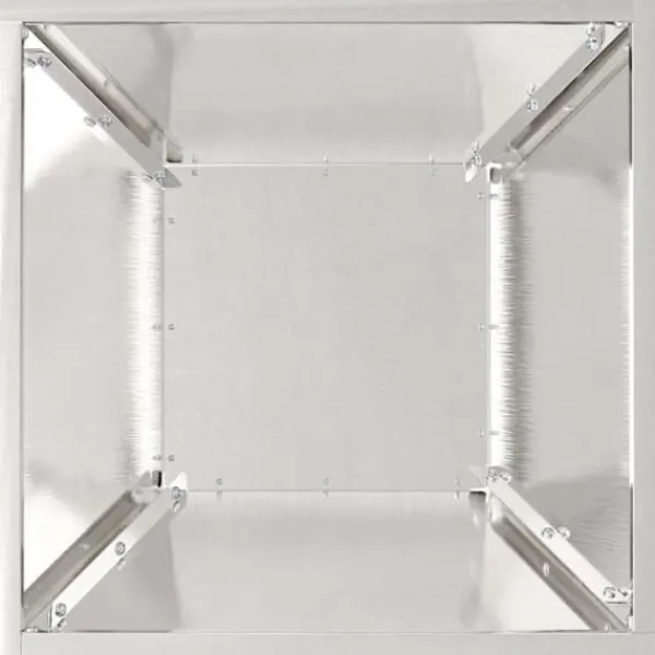Krukker & Plantebeholdere^Metal have skål plantekasse - Elegant design til udendørs brug | Størrelse: 35x35x15 cm | Farve: Sølv