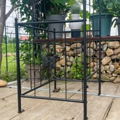 Buer, Spalier, Lysthuse Uden Tag^Metal havebue til klatreplanter, holdbar sort bue til roser og vinstokke, perfekt til bryllup, fest og have 7,15 fod
