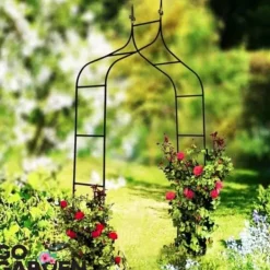 Clearance Metal havepergola til blomster, roser, klatreplanter, støtte, bue, ankre, have Buer, Spalier, Lysthuse Uden Tag