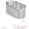 Best Metal Hævet Havebed, Holdbar Alu-zink Belagt Panel, Åben Bund Design,4x2x2ft Plantningsbænke
