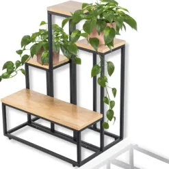 Clearance Metal stående blomsterstativ til blomster, planter, potter, industriel hylde 68 Plantestativer
