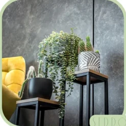 Discount Metal stående blomsterstativ til blomster og planter, 3-etagers hylde, loft 68 Plantestativer
