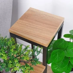 Metalblomsterstativ 4-lags, niveaudelt stativ til potter, planter og blomster Plantestativer