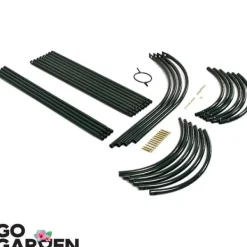Discount Metaltårn havepergola til klatrere, roser, blomster, haveplanter, metal Buer, Spalier, Lysthuse Uden Tag