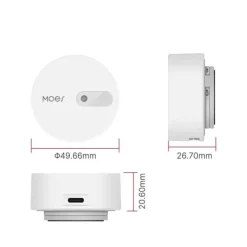 Bevægelsesdetektorer^Mikrobølgebevægelsessensor Zigbee 3.0 Tuya Moes ZSS-LP-HP02-MS ES1ZZ(TY)