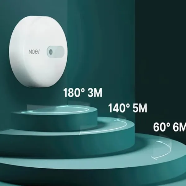 Bevægelsesdetektorer^Mikrobølgebevægelsessensor Zigbee 3.0 Tuya Moes ZSS-LP-HP02-MS ES1ZZ(TY)